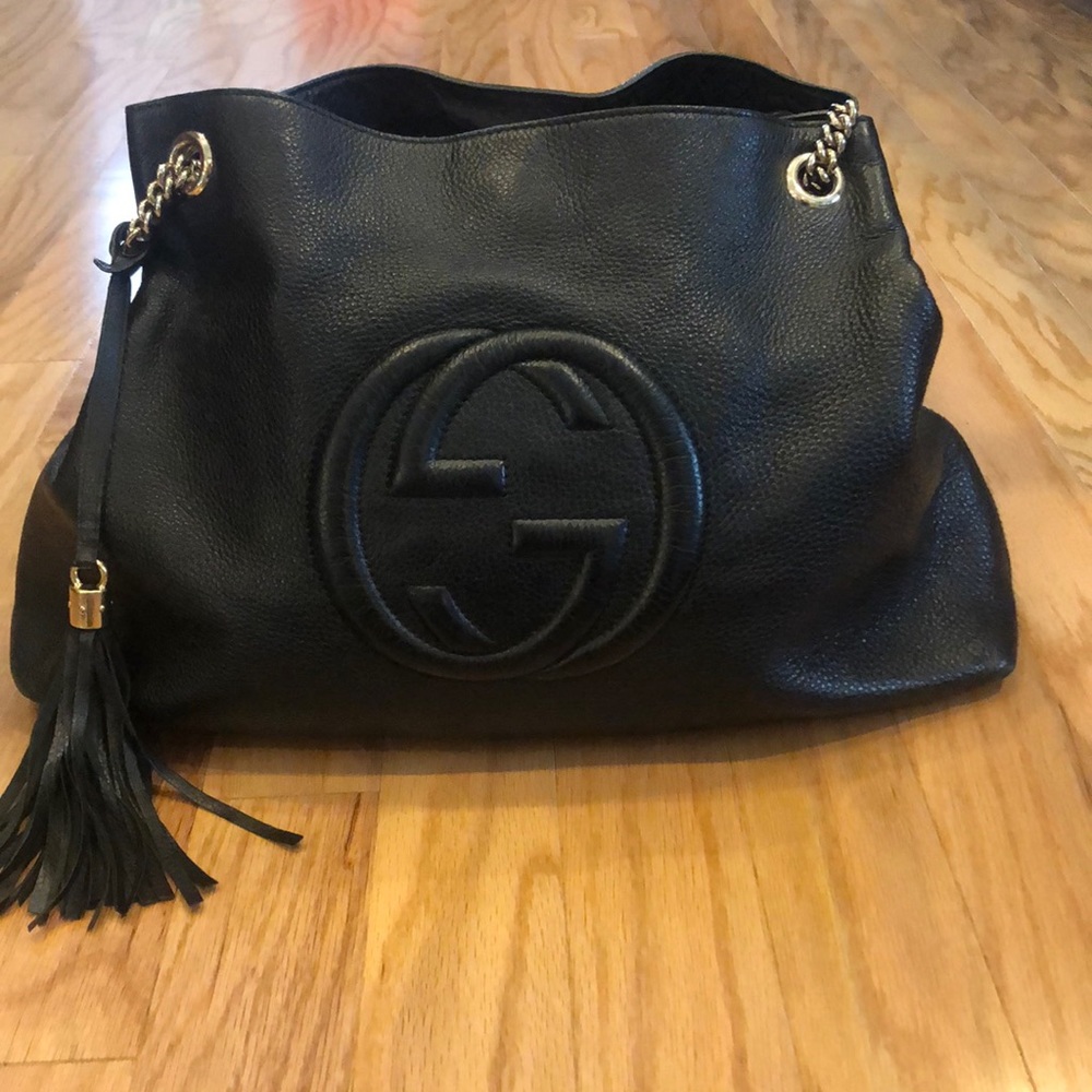 Large Authentic Gucci Black